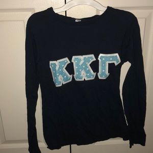 KAPPA KAPPA GAMMA polka dot letters long sleeve